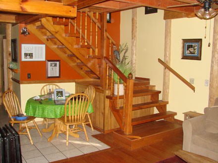 dinig area & staircase